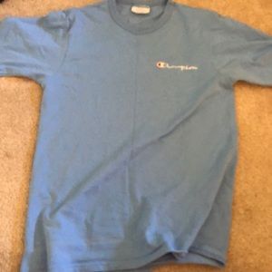 Champion baby blue T shirt